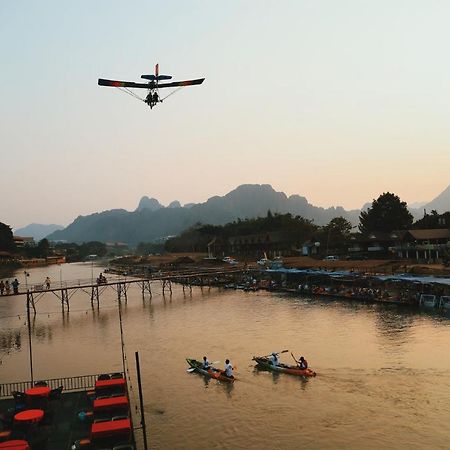 Sd View Hotel Vang Vieng Exteriér fotografie