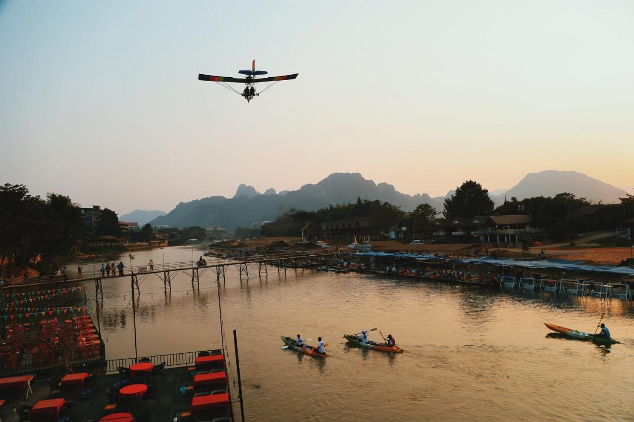 Sd View Hotel Vang Vieng Exteriér fotografie