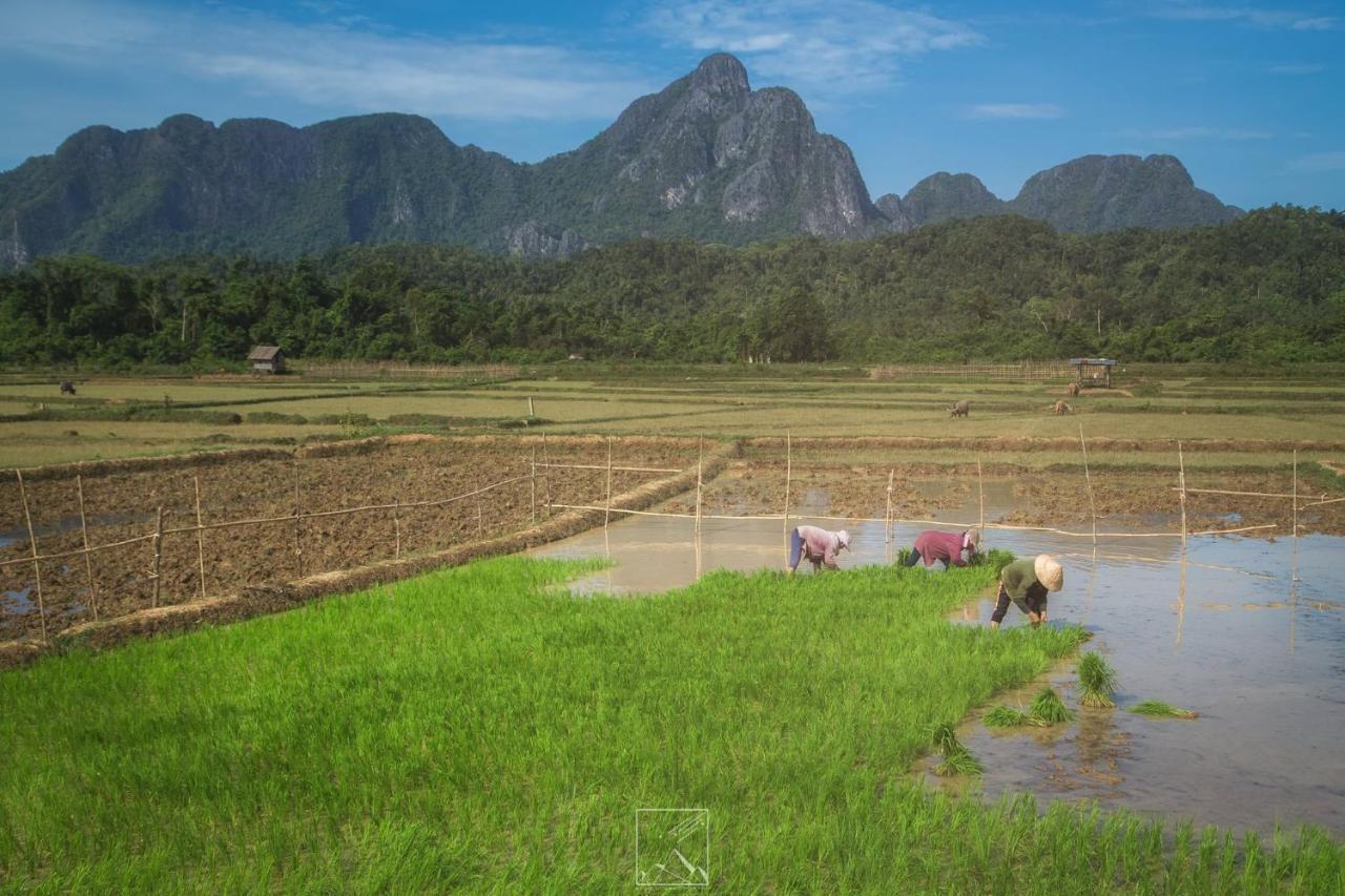 Sd View Hotel Vang Vieng Exteriér fotografie