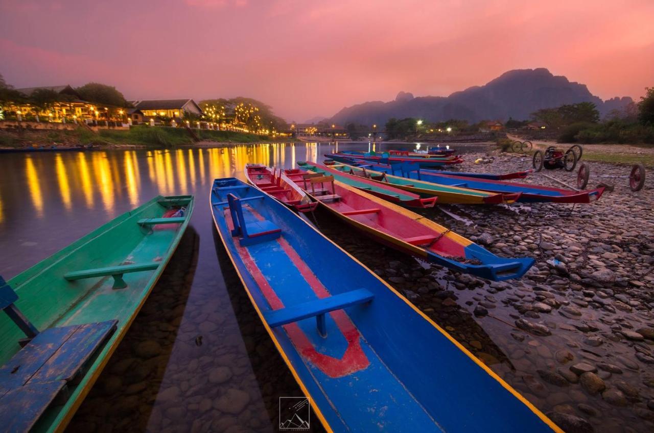 Sd View Hotel Vang Vieng Exteriér fotografie