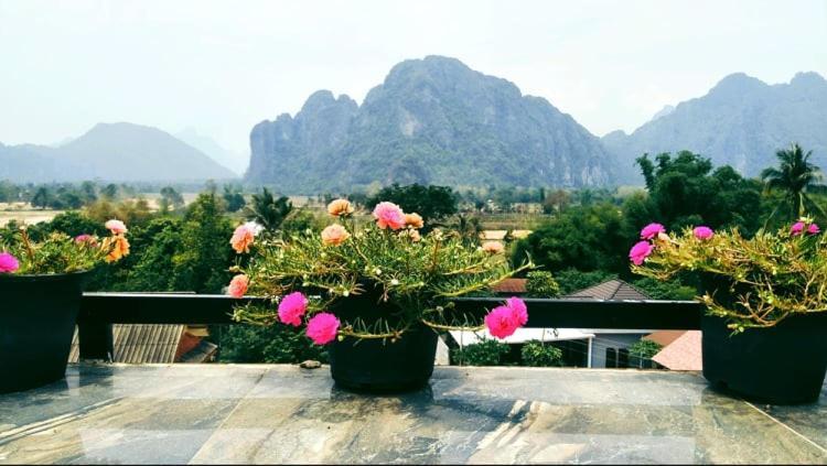 Sd View Hotel Vang Vieng Exteriér fotografie