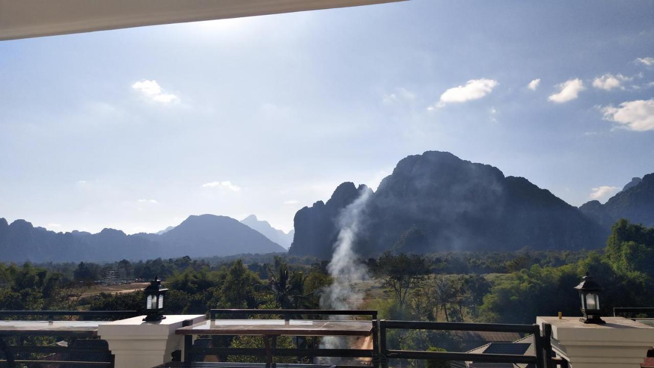 Sd View Hotel Vang Vieng Exteriér fotografie